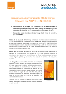 Orange Nura, el primer phablet 4G de Orange