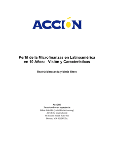 Perfil de la Microfinanzas en Latinoamérica en 10 Años: Visión y