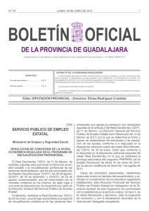 administracion municipal - Boletín Oficial de Guadalajara