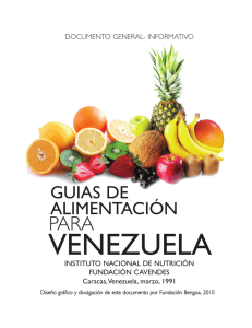 Guías de Alimentación para Venezuela