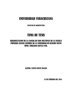 UNIVERSIDAD VERACRUZANA TEMA DE TESIS