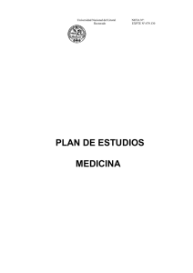 Plan de Estudios Medicina - Res. HCS 133