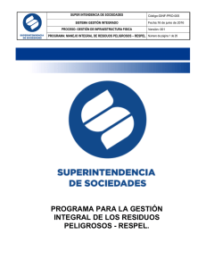GINF-PRO-005 Programa RESPEL - Superintendencia de Sociedades