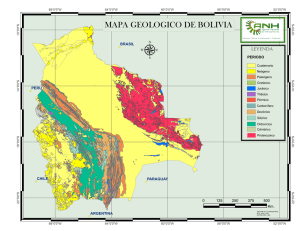 MAPA GEOLOGICO DE BOLIVIA