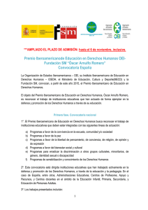 Premio Iberoamericanode Educación en Derechos Humanos OEI