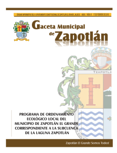 Programa de Ordenamiento Ecológico Local del Municipio de