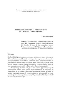pdf Interculturalidad en la jurisprudencia del Tribunal Constitucional