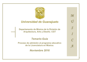 M Ú SICA - Universidad de Guanajuato