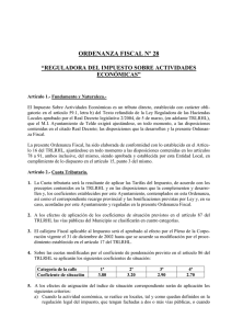 ordenanza fiscal nº 28 - Ayuntamiento de Telde