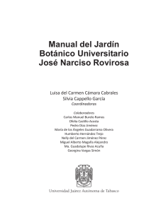 Manual del Jardín Botánico Universitario José Narciso Rovirosa