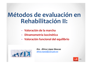 Métodos de evaluación en Rehabilitación II: