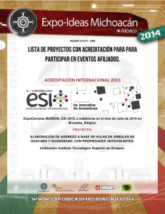 acreditación internacional 2015 - Expo