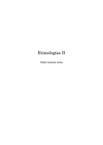 Etimologías II