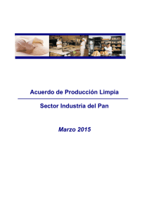 Acuerdo de Producción Limpia Sector Industria del Pan Marzo 2015