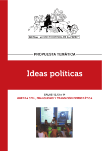 Propuesta temática: Época contemporánea, ideas políticas