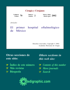 El primer hospital oftalmológico de México