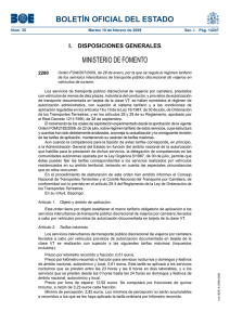 Orden FOM/207/2009 - Ministerio de Fomento