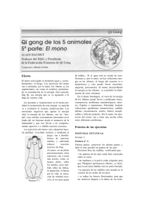 QI GONG DE LOS 5 ANIMALES - EL MONO Revista nº60