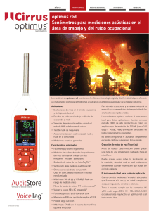 optimus red Sonómetros para mediciones acústicas en el área de