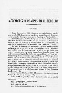 MERCADERES BURGALESES EN EL SIGLO XVI