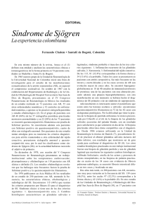 Síndrome de Sjögren - Acta Médica Colombiana