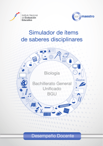 Banco de Preguntas Biología de Bachillerato General Unificado BGU