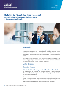 Boletín Fiscalidad Internacional