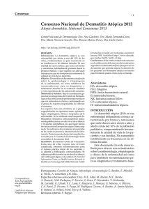 Consenso Nacional de Dermatitis Atópica 2013