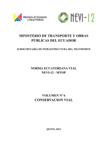 Volumen 6 - Ministerio de Transporte y Obras Públicas