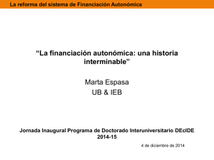 El Sistema de Financiación español regional
