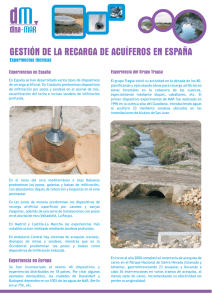 gestión de la recarga de acuíferos en españa - Dina-Mar