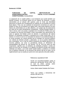 Sentencia C-372/94 FUNDACION DE CAPITAL MIXTO/AUXILIOS O