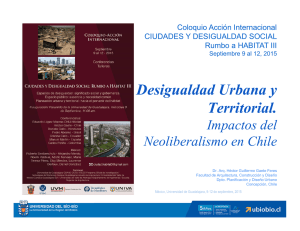 Desigualdad Urbana y Territorial. - Universidad del Bío-Bío
