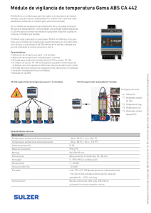 Módulo de vigilancia de temperatura Gama ABS CA 442