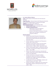 Lic. Hernán Aldrete Valencia Cargo: Subsecretario de Planeación