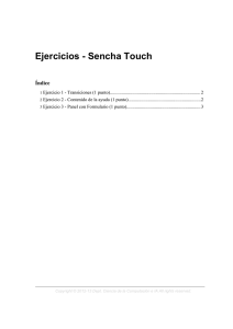 Ejercicios - Sencha Touch