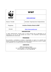 www.wwf.org/ Programa: Iniciativa Climática Global de WWF