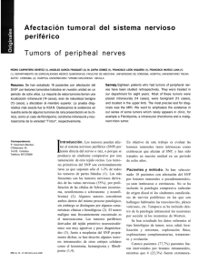 Afectación tumoral del sistema nervioso periférico Tumors of