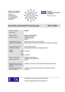 Documento de Idoneidad Técnica Europeo DITE 12/0005