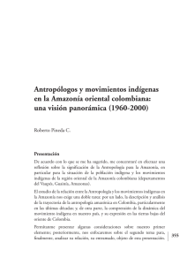 Antropólogos y movimientos indígenas en la Amazonía oriental