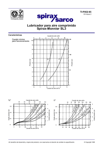 Gráficos caída de presión lubricador SL3