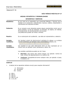 Estadistica y Graficos - clases particulares de matematicas