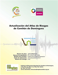 Atlas de Riesgos de Comitán de Domínguez 2012