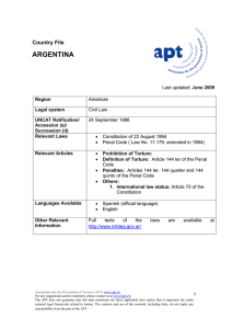 Argentina PDF - 132.94 kB Idioma - Association for the Prevention of