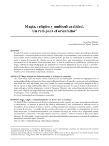 Magia, religión y multiculturalidad: Un reto para el