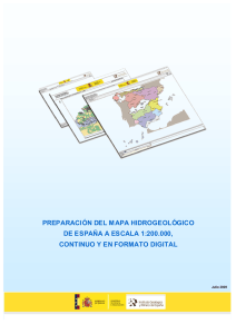 Preparación del mapa hidrogeológico de España a escala 1