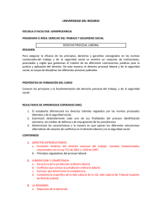 Derecho Procesal Laboral - Universidad del Rosario