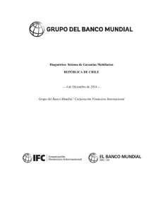 Diagnóstico: Sistema de Garantías Mobiliarias REPÚBLICA DE CHILE