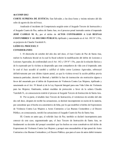 46-COMP-2012 CORTE SUPREMA DE JUSTICIA: San Salvador, a