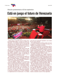 Está en juego el futuro de Venezuela